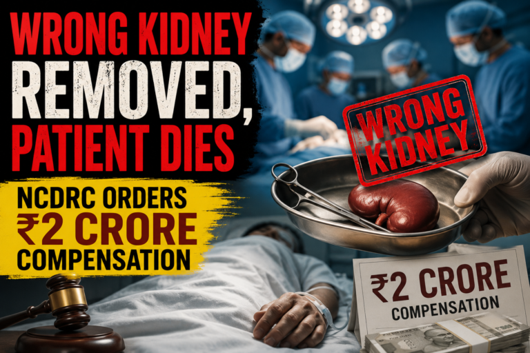 Wrong Kidney Removed, Patient Dies, NCDRC Orders ₹2 Crore Compensation